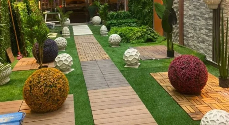 انشاء ممرات حدائق